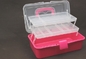 Multi-function Plastic Tooling Box / clear cover 3 layer Nail art case