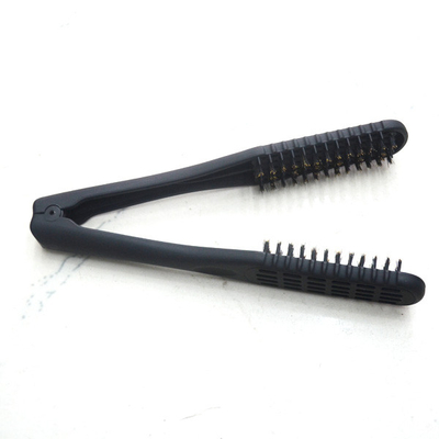 Il carbonio + gli ABS trattano la spazzola per capelli di raddrizzamento ionica del salone per 200℃